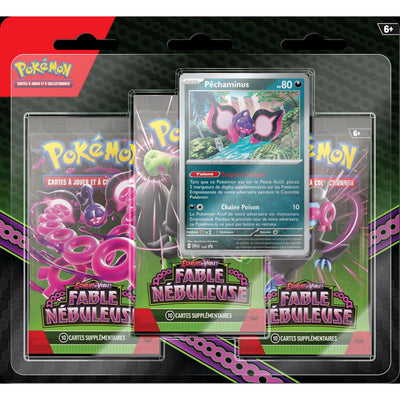 Pokemon Scarlet & Violet: Shrouded Fable - 3-Pack Blisters (Pecharunt)