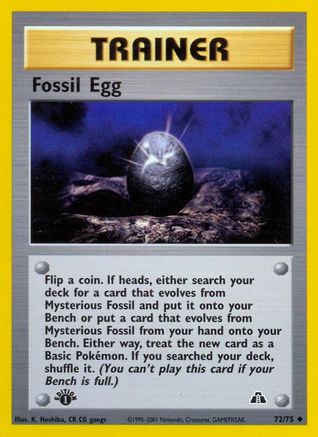 Fossil Egg (72/75) [Neo Discovery Unlimited]