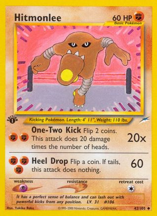 Hitmonlee (42/105) [Neo Destiny Unlimited]
