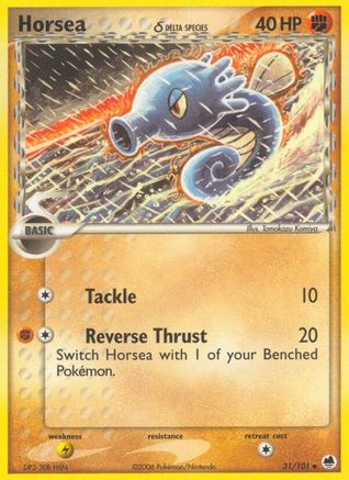 Horsea (31/101) (Delta Species) (Stamped) [EX: Dragon Frontiers]