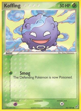 Koffing (62/107) (Stamped) [EX: Deoxys]