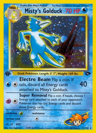 Misty's Golduck (12/132) [Gym Challenge 1st Edition]