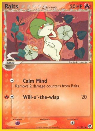 Ralts (61/101) (Delta Species) (Stamped) [EX: Dragon Frontiers]