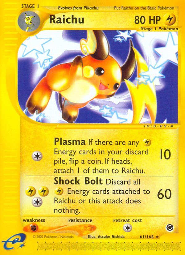 Raichu (61/165) [Expedition: Base Set]