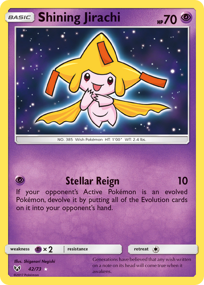 Shining Jirachi (42/73) [Sun & Moon: Shining Legends]