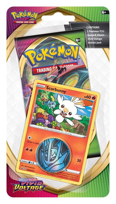 Pokemon Sword & Shield: Vivid Voltage - Single Pack Blister (Scorbunny)