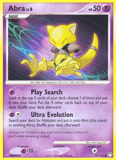 Abra (69/123) [Diamond & Pearl: Mysterious Treasures]