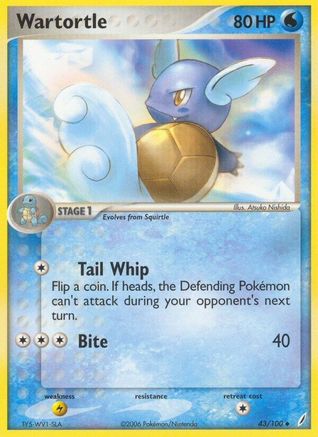 Wartortle (43/100) (Stamped) [EX: Crystal Guardians]