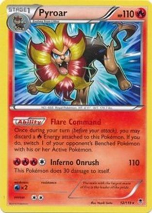 Pyroar (12/119) (Theme Deck Exclusive) [XY: Phantom Forces]