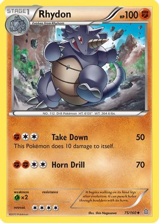 Rhydon (75/160) [XY: Primal Clash]