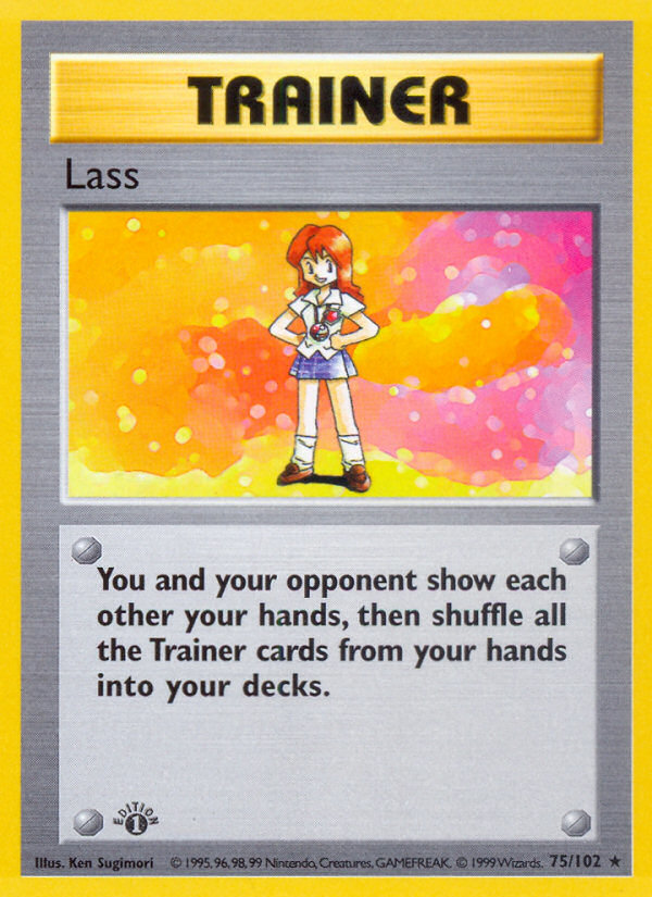 Lass (75/102) (Shadowless) [Base Set 1st Edition]