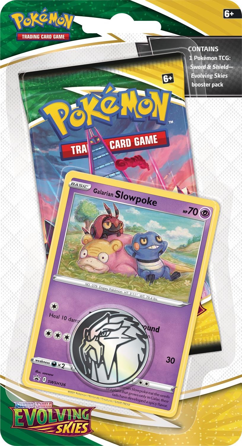 Pokemon Sword & Shield: Evolving Skies - Single Pack Blister (Galarian Slowpoke)