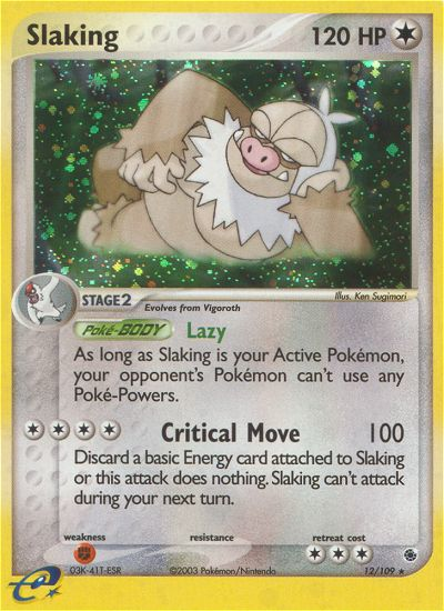 Slaking (12/109) [EX: Ruby & Sapphire]