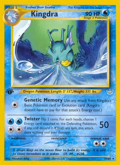 Kingdra (19/64) [Neo Revelation 1st Edition]