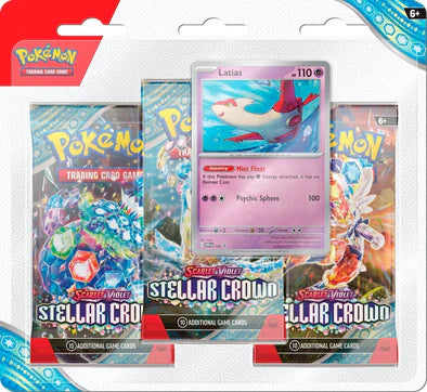 Pokemon Scarlet & Violet: Stellar Crown - 3-Pack Blister - Latias