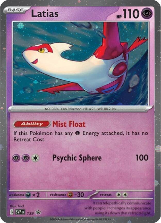 Latias (SVP139) (Cosmo Holo) [SV: Scarlet & Violet Promo Cards]