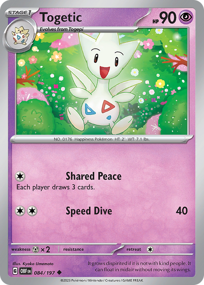 Togetic (084/197) [Scarlet & Violet: Obsidian Flames]