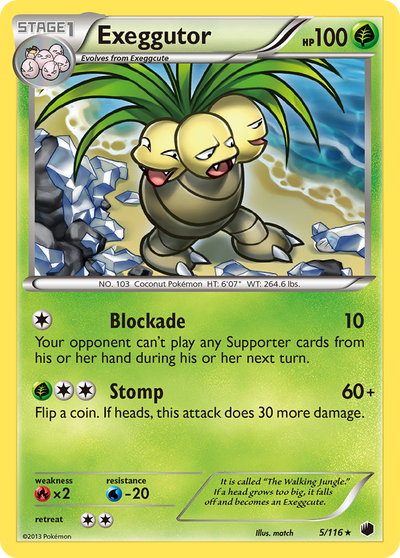 Exeggutor (5/116) [Black & White: Plasma Freeze]