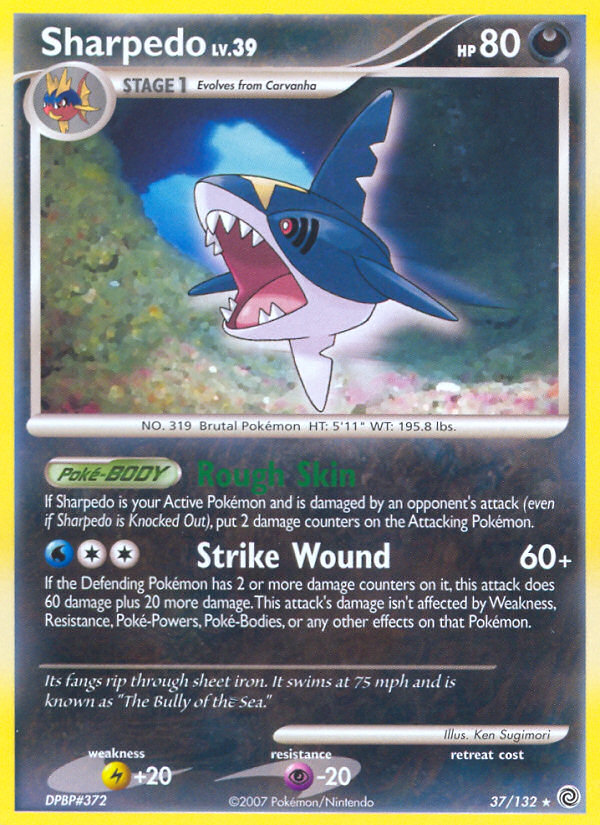 Sharpedo (37/132) [Diamond & Pearl: Secret Wonders]