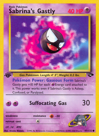 Sabrina's Gastly (97/132) [Gym Challenge 1st Edition]