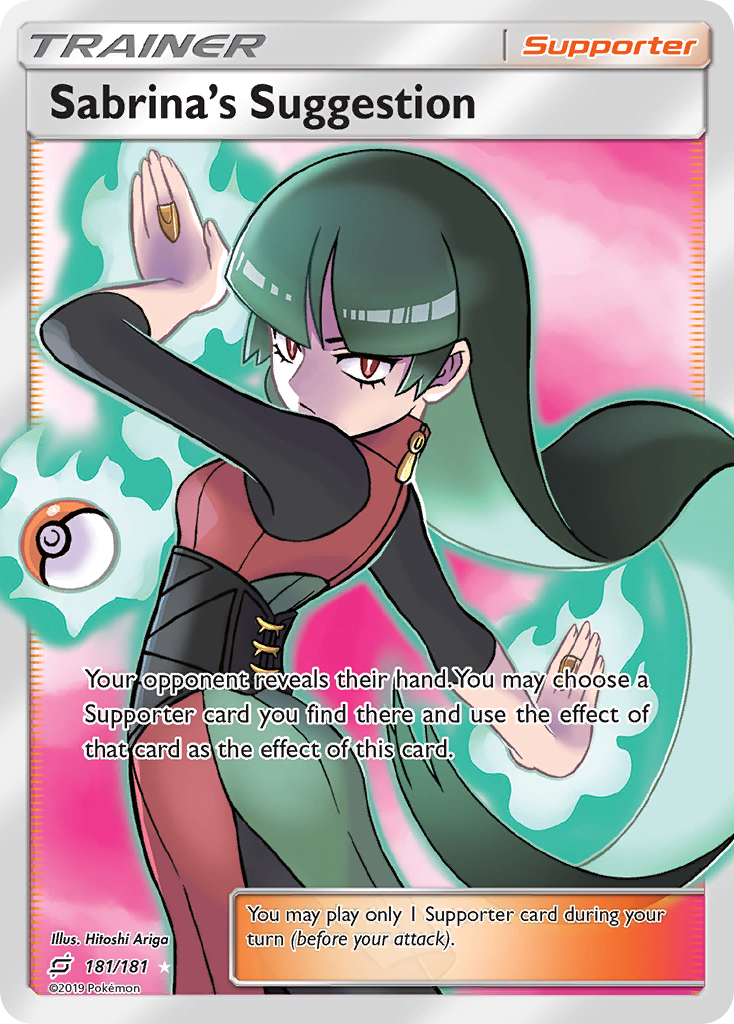 Sabrina's Suggestion (181/181) [Sun & Moon: Team Up]