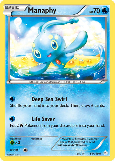 Manaphy (56/160) (Battle Arena Deck Exclusive) (Theme Deck Exclusive) [XY: Primal Clash]