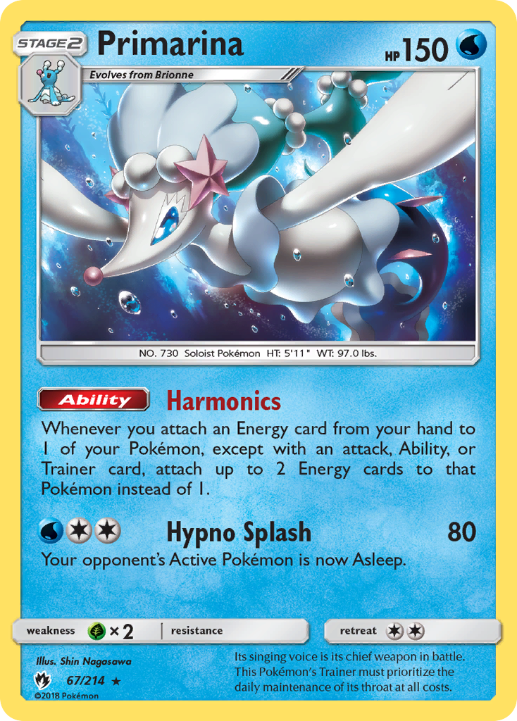 Primarina (67/214) [Sun & Moon: Lost Thunder]