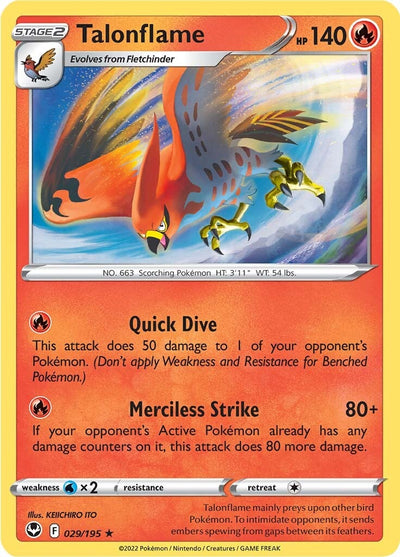 Talonflame (029/195) [Sword & Shield: Silver Tempest]