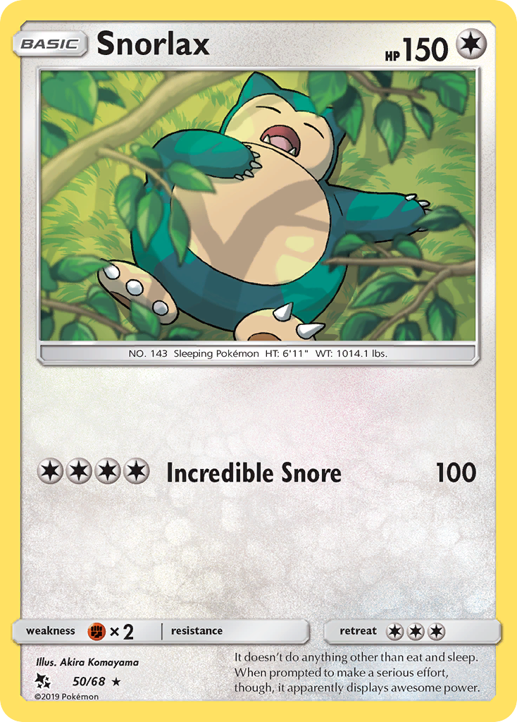 Snorlax (50/68) [Sun & Moon: Hidden Fates]