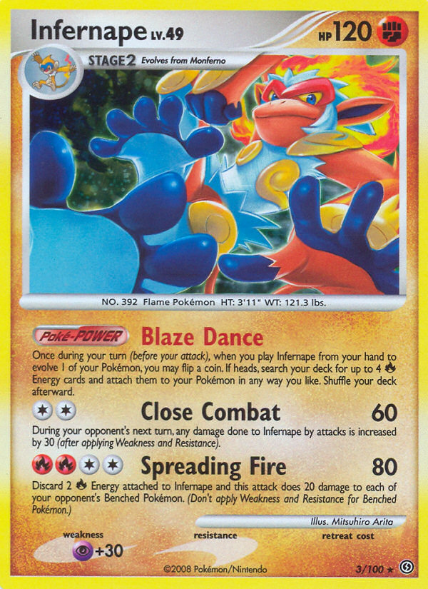 Infernape (3/100) [Diamond & Pearl: Stormfront]