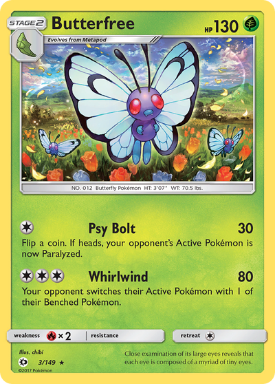 Butterfree (3/149) [Sun & Moon: Base Set]