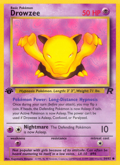 Drowzee (54/82) [Team Rocket 1st Edition]