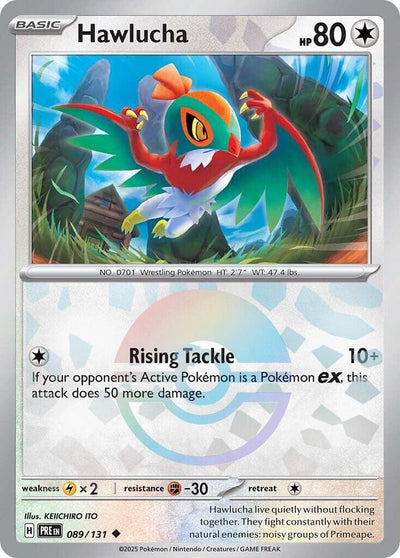 Hawlucha (089/131) (Poke Ball Pattern) [Scarlet & Violet: Prismatic Evolutions]