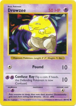 Drowzee (49/102) [Base Set Shadowless Unlimited]