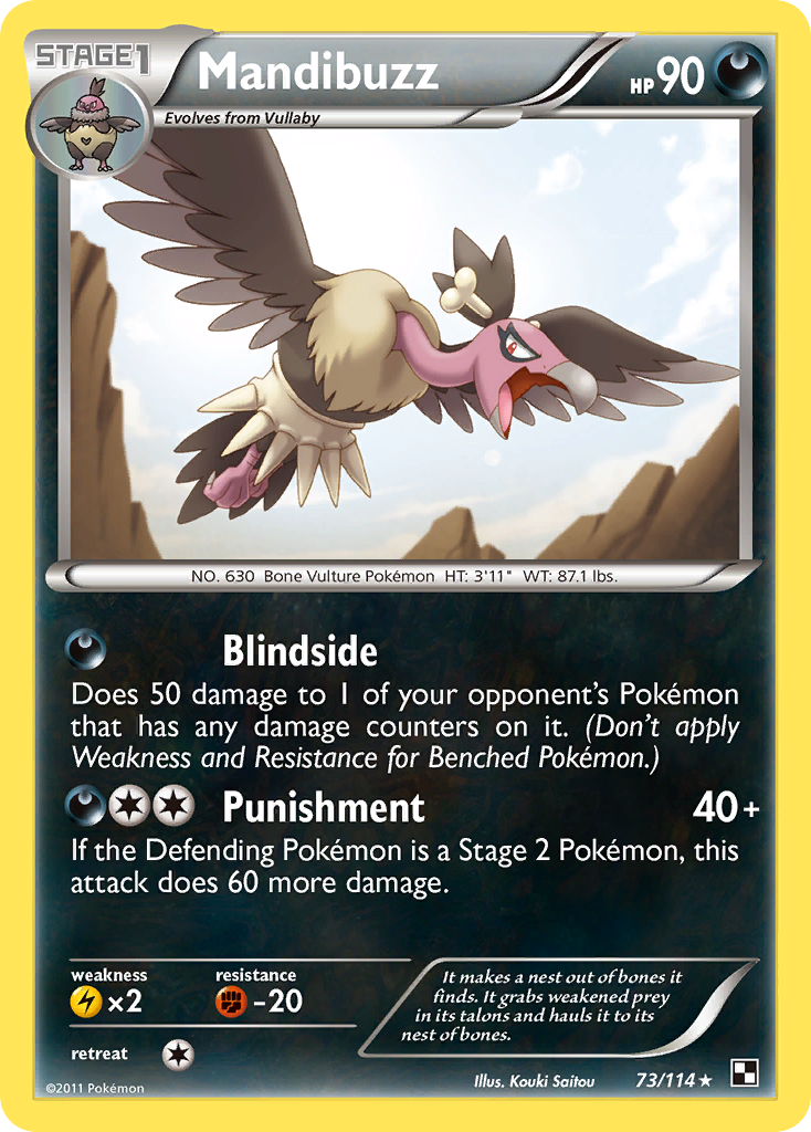 Mandibuzz (73/114) [Black & White: Base Set]