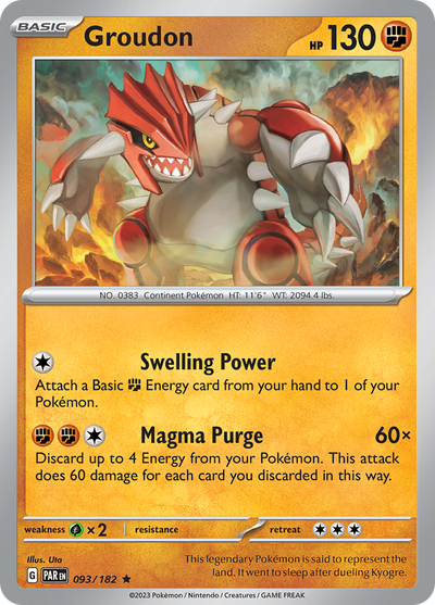 Groudon (093/182) [Paradox Rift]