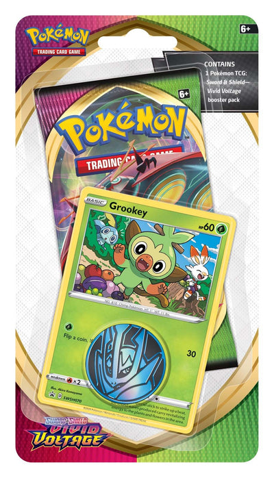 Pokemon Sword & Shield: Vivid Voltage - Single Pack Blister (Grookey)