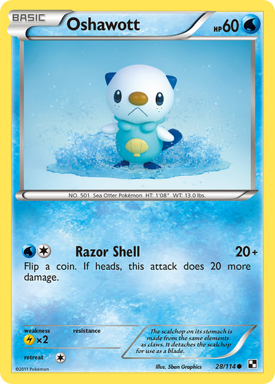 Oshawott (28/114) [Black & White: Base Set]