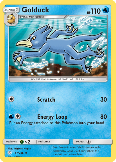 Golduck (41/236) [Sun & Moon: Cosmic Eclipse]