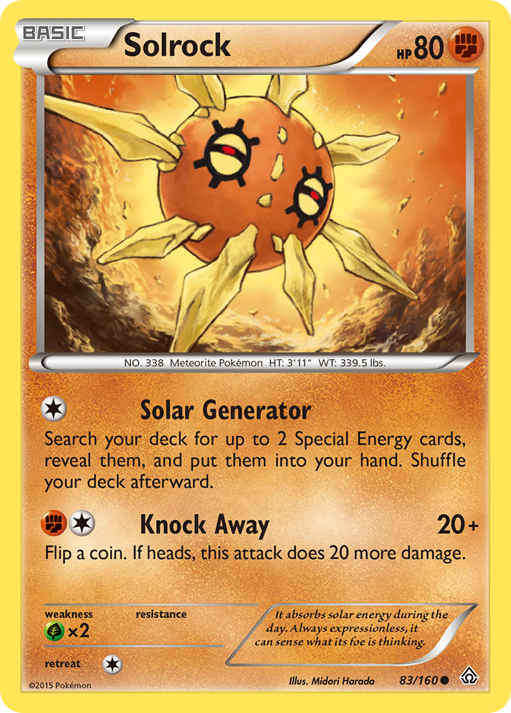 Solrock (83/160) [XY: Primal Clash]