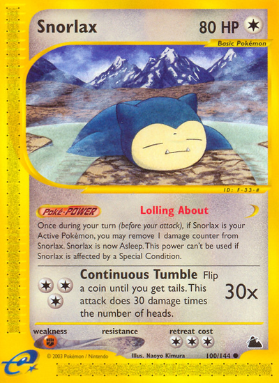 Snorlax (100/144) [Skyridge]