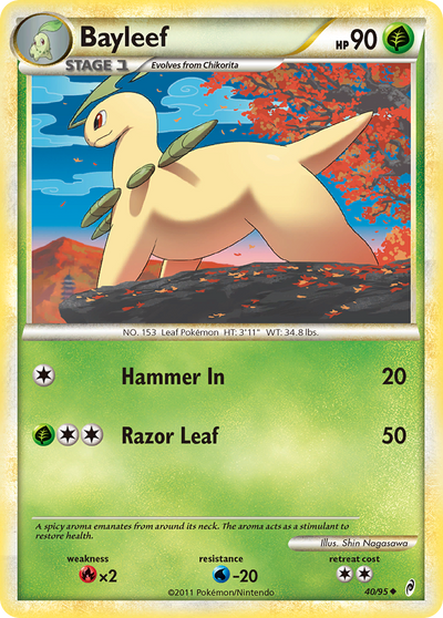 Bayleef (40/95) [HeartGold & SoulSilver: Call of Legends]