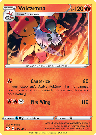 Volcarona (030/189) [Sword & Shield: Darkness Ablaze]