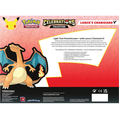 (Box Tear) Pokemon Celebrations: 25th Anniversary - Collection (Lance's Charizard V)