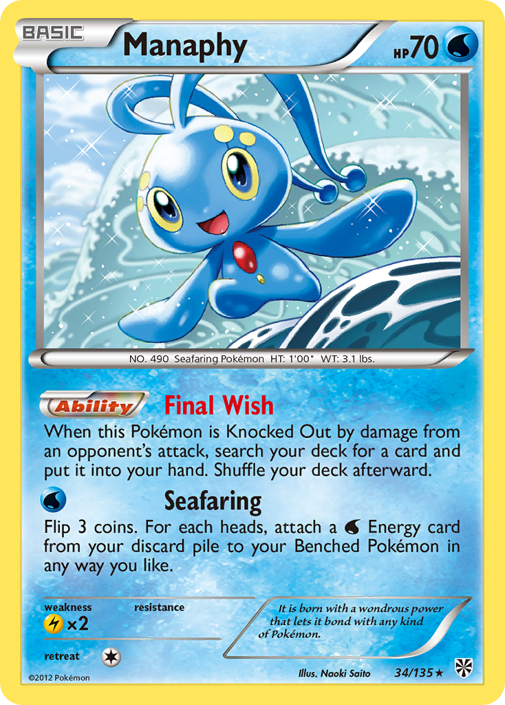 Manaphy (34/135) [Black & White: Plasma Storm]