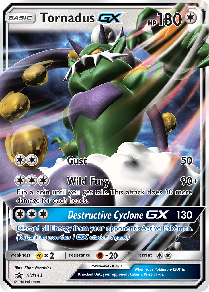 Tornadus GX (SM134) [Sun & Moon: Black Star Promos]