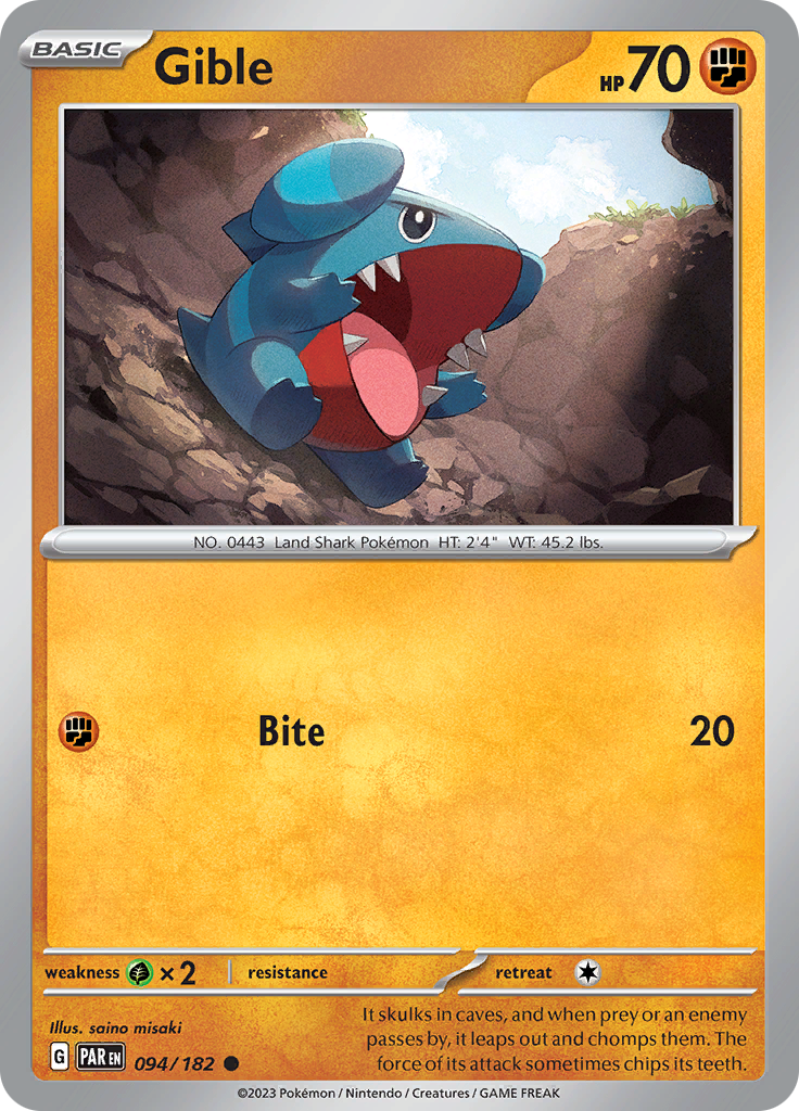 Gible (094/182) [Paradox Rift]