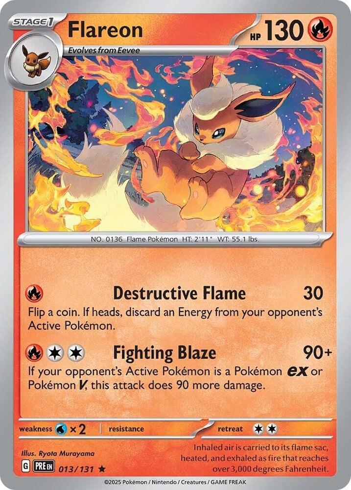 Flareon (013/131) (Cosmos Holo) [Miscellaneous Cards]